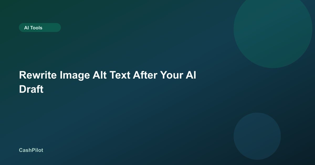 Rewrite Image Alt Text After Your AI Draft