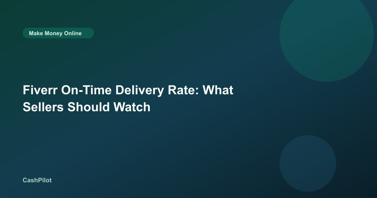 Fiverr On-Time Delivery Rate: What Sellers Should Watch