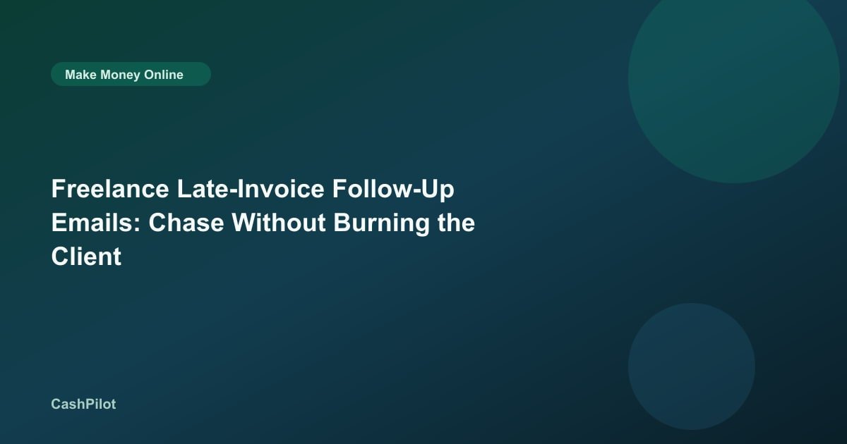 Freelance Late-Invoice Follow-Up Emails: Chase Without Burning the Client