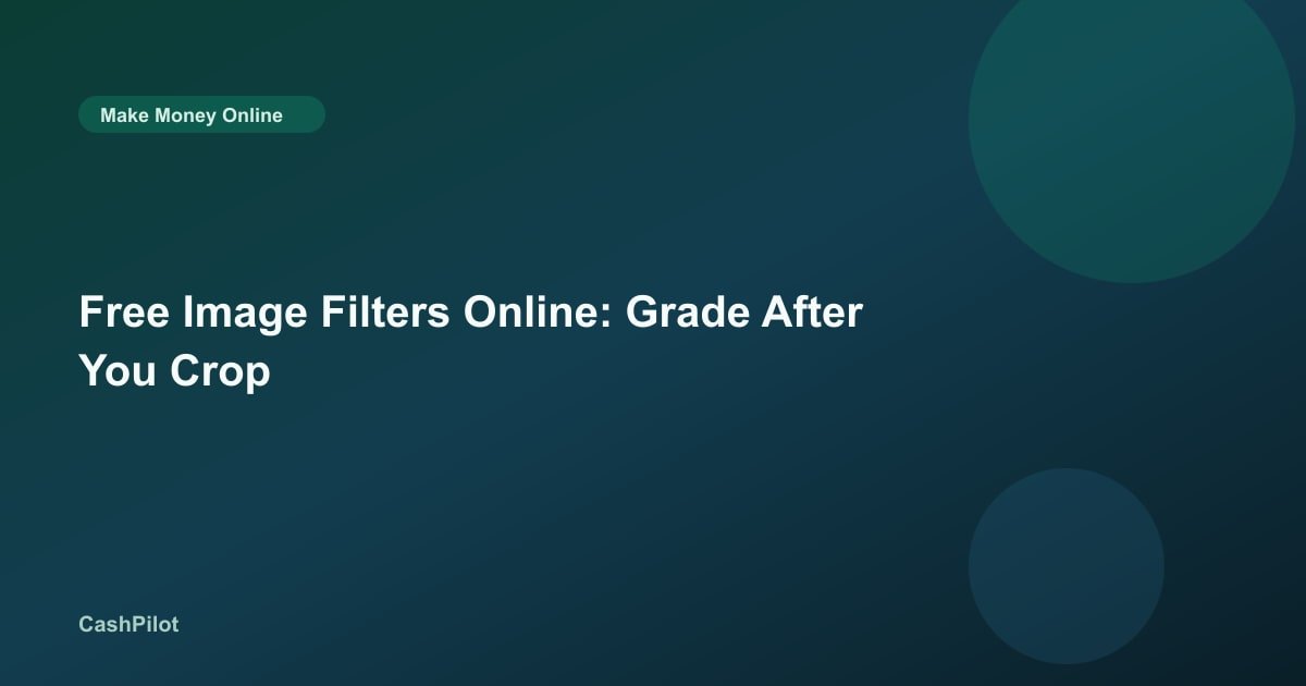 Free Image Filters Online: Grade After You Crop