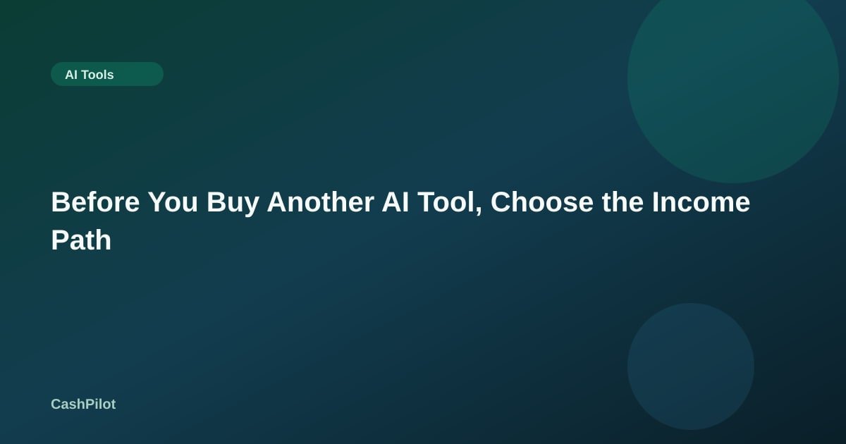 AI Income Paths for 2026: Freelancing, Affiliate, or Products First