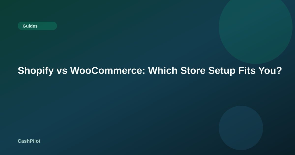Shopify vs WooCommerce: Which Store Setup Fits You?